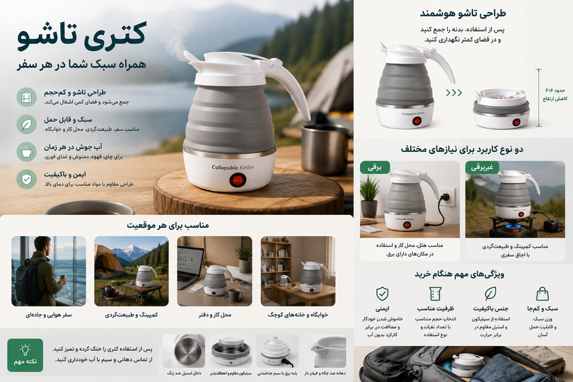 انتخابی جمعوجور برای سفر، کمپینگ و استفاده روزمره